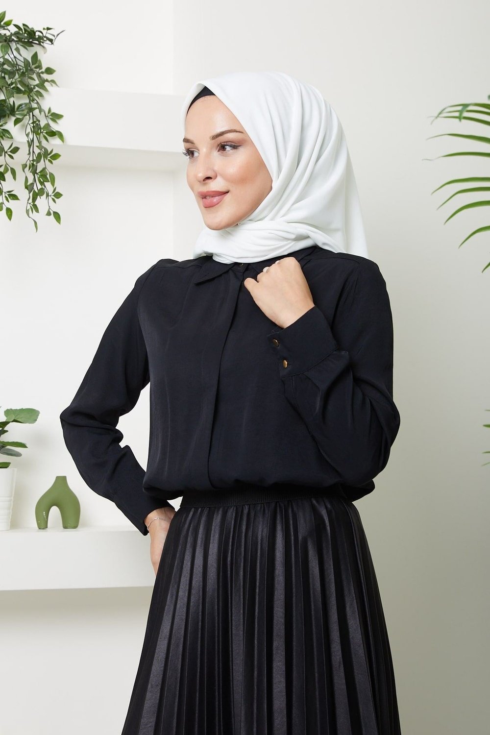 120. cm Medine İpeği Eşarp