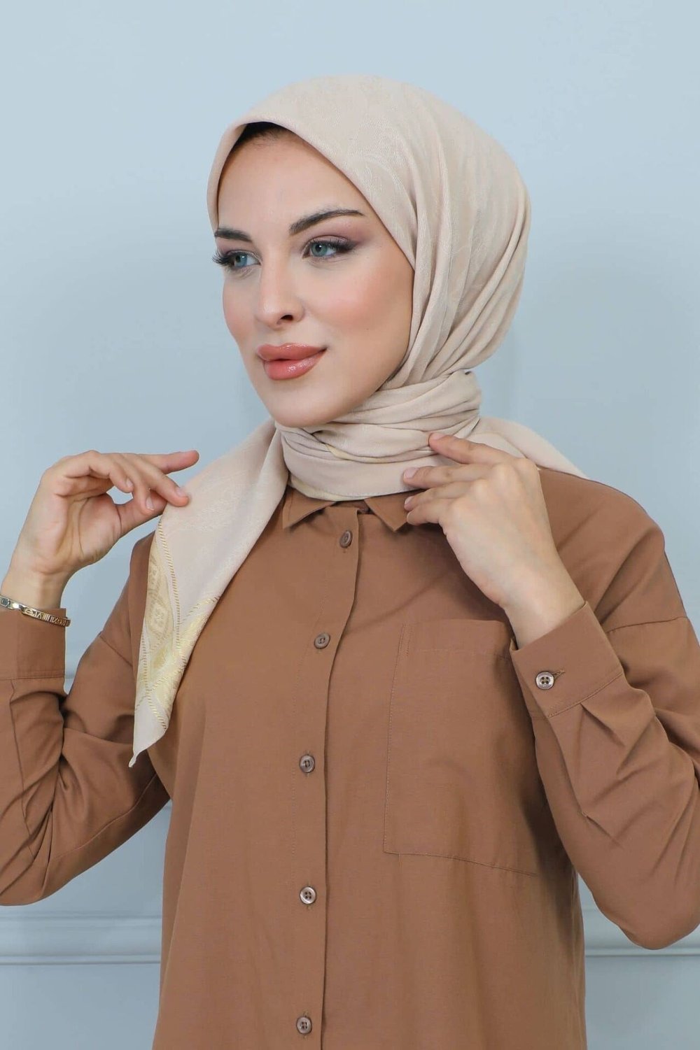 120 cm. Jakar Floş Eşarp
