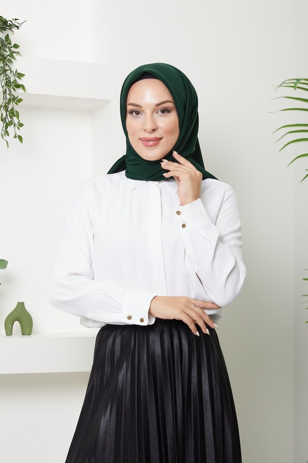 140. cm Medine İpeği Eşarp