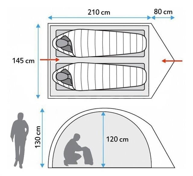 Evolite Turtle 2 Kişilik Tent Çadır