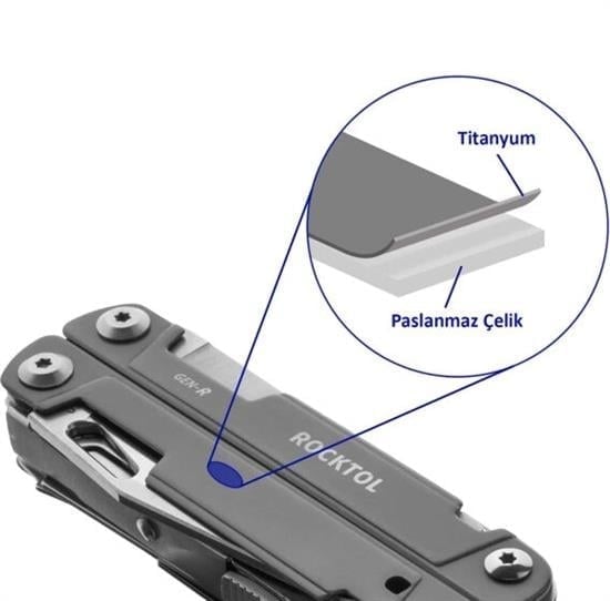 Rocktol Multı Tool 27 Fonksiyonlu Kılıflı
