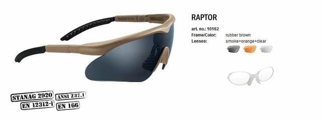 Swisseye Raptor Balistik Taktikal Gözlük