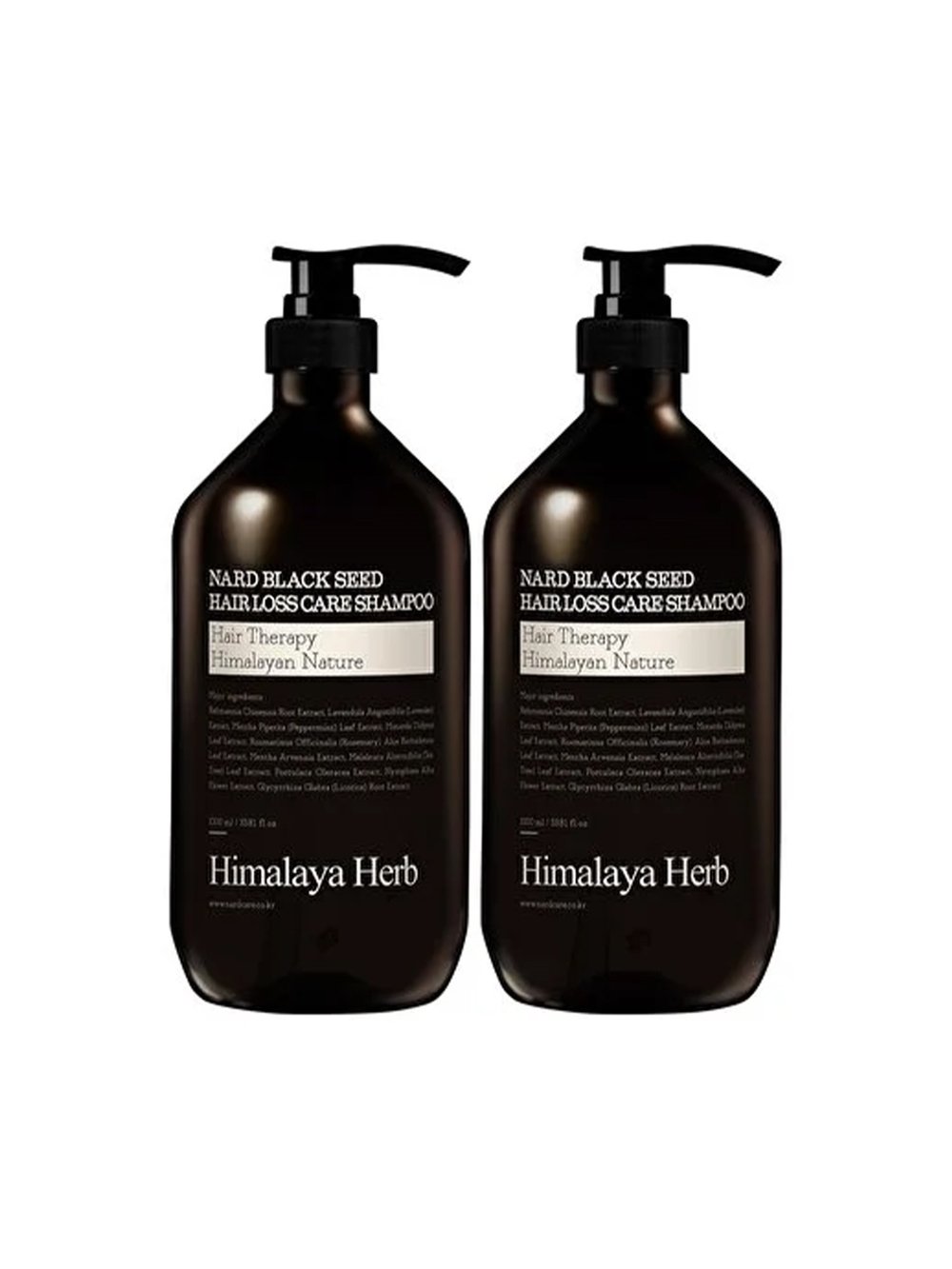Black Seed Hair Loss Care Shampoo (Çörek Otu Özlü Saç Dökülmesi Karşıtı Şampuan) 1L x 2 adet)