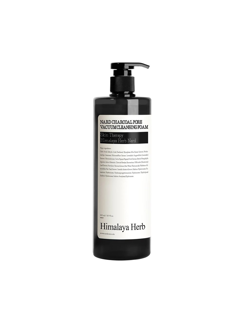 Charcoal Pore Vacuum Cleansing Foam (Kömür Özlü Gözenekleri Arındırıan Yüz Temizleme Köpüğü) 500ml