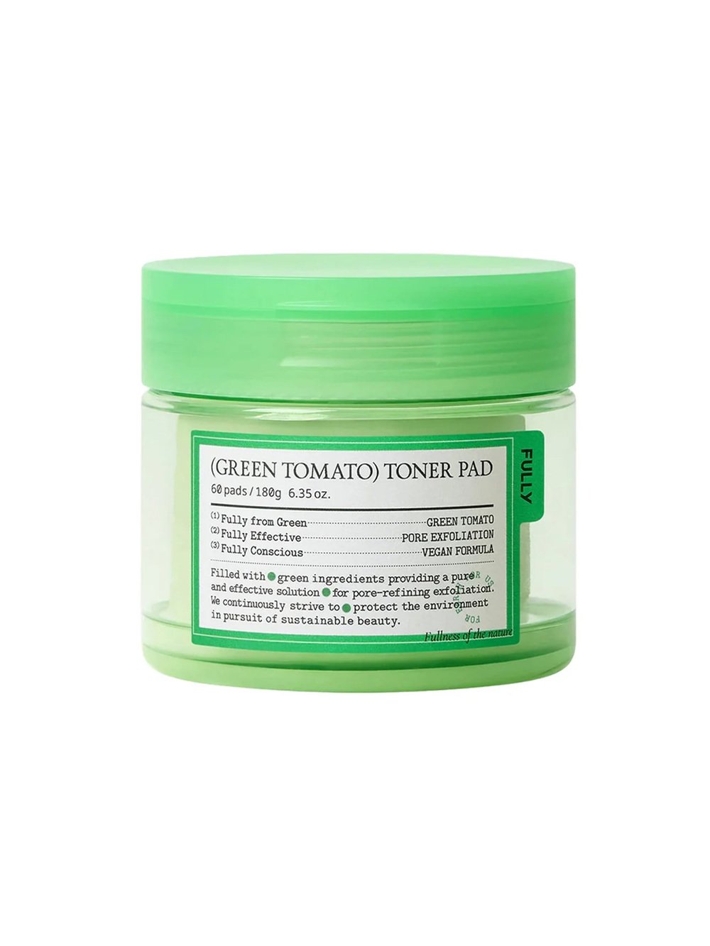 Green Tomato Toner 60 Pads (Sebum Dengeleyici Gözenek Tonik 60'lı Ped) 180gr
