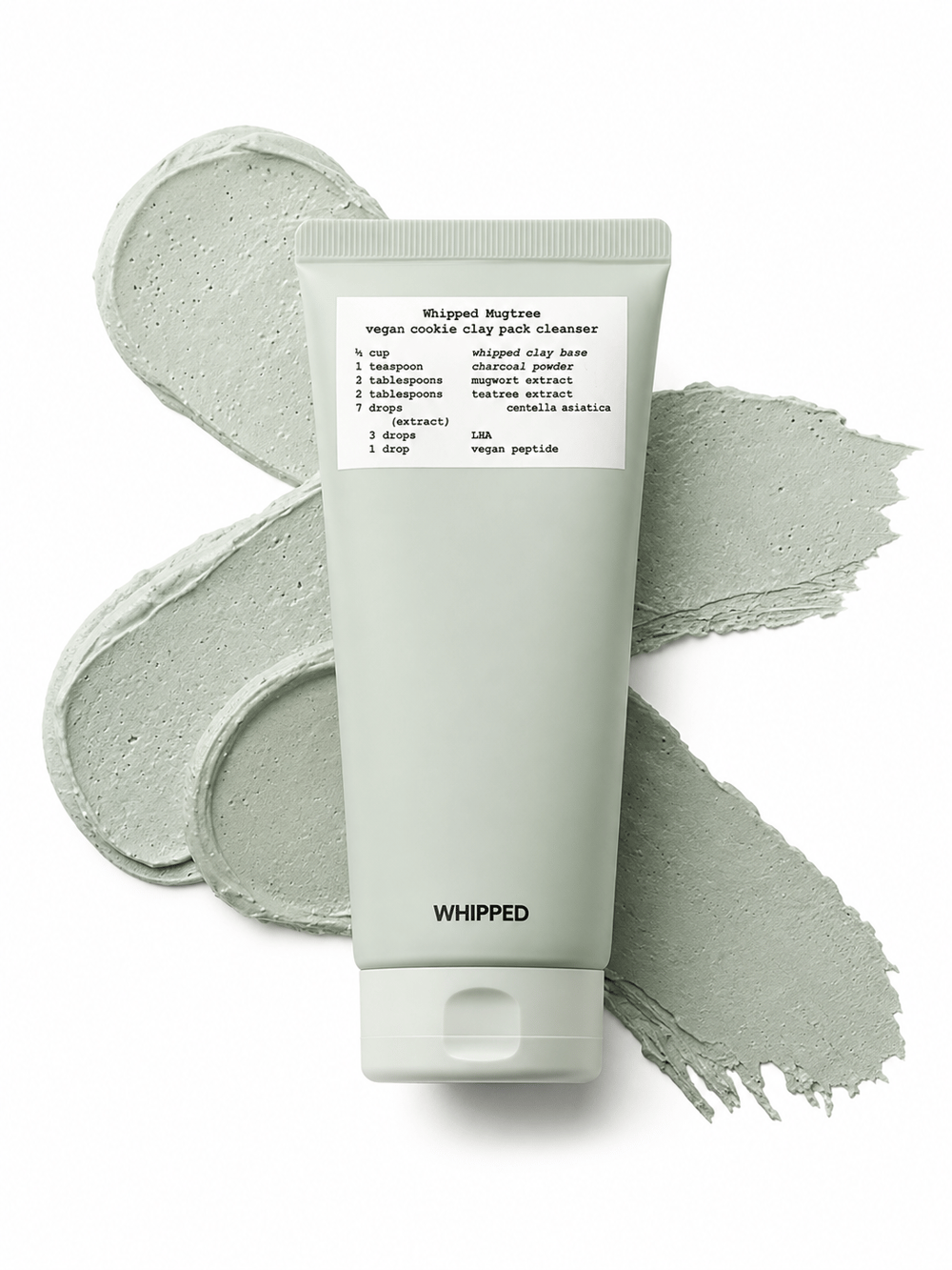 Whipped Mugtree Vegan Cookie Clay Pack Cleanser (Çay Ağacı Özlü Kil Maskesi ve Temizleyici Jel) 180ml