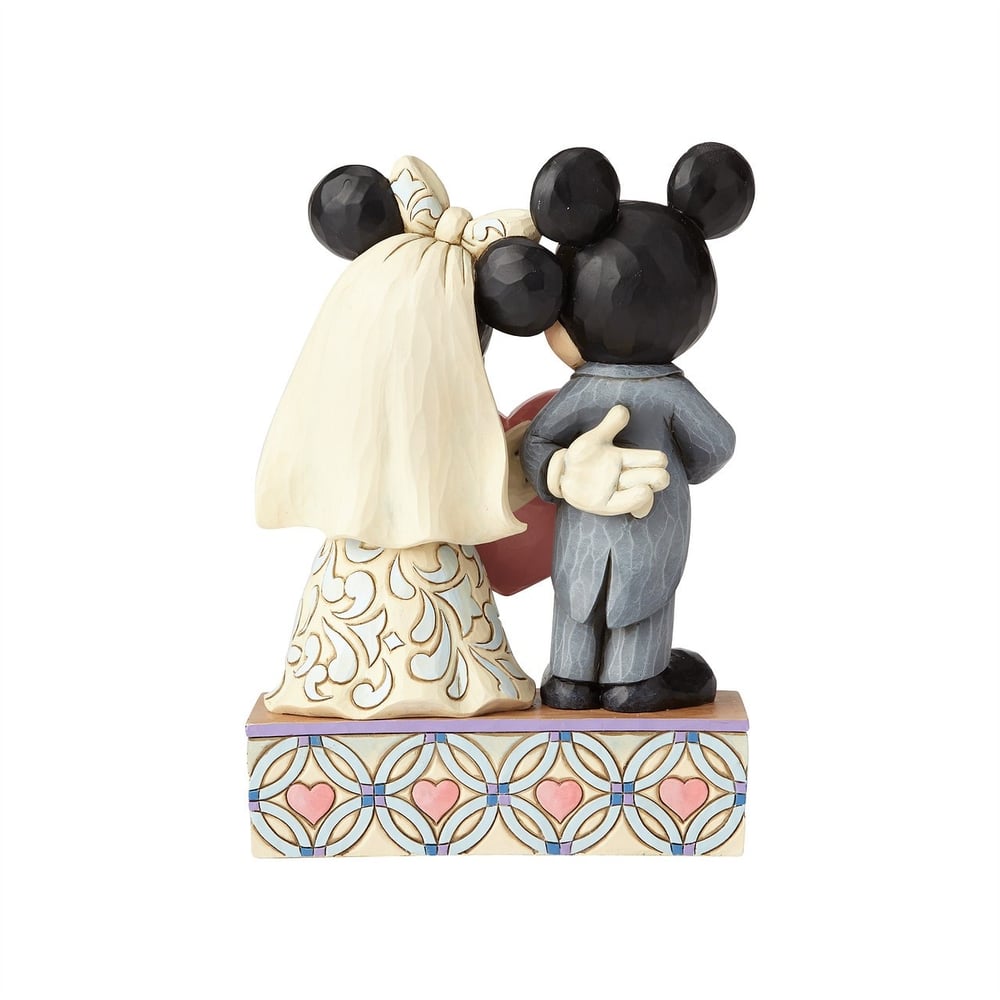 İki Ruh, Tek Kalp Mickey Mouse ve Minnie Mouse Figür Biblo