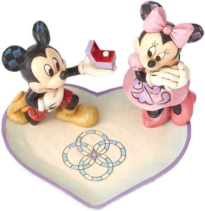 Mickey Mouse Minnie Mouse Evlilik Teklifi Dekoratif Figür Obje