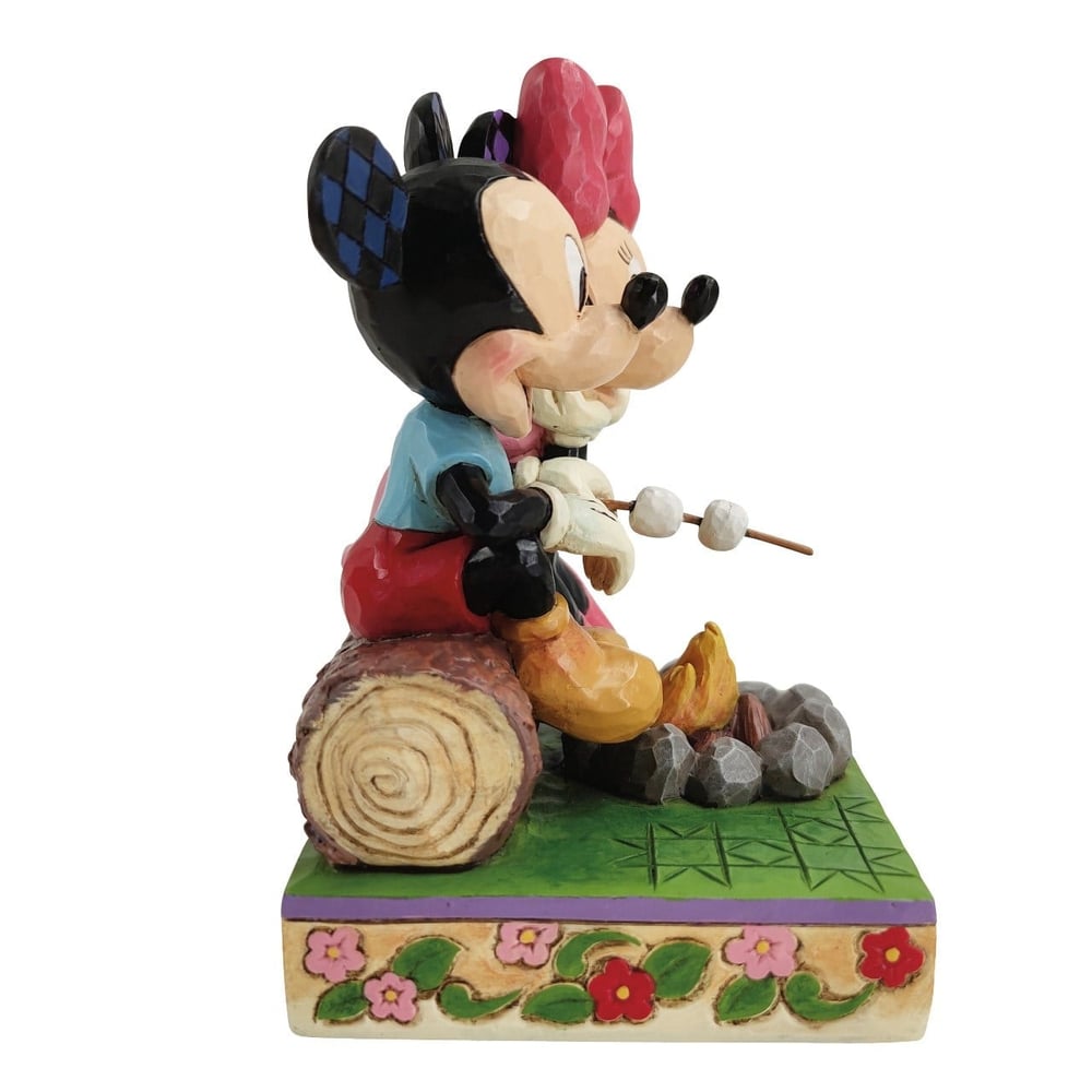 Mickey ve Minnie Mouse Kamp Ateşi Figür Biblo