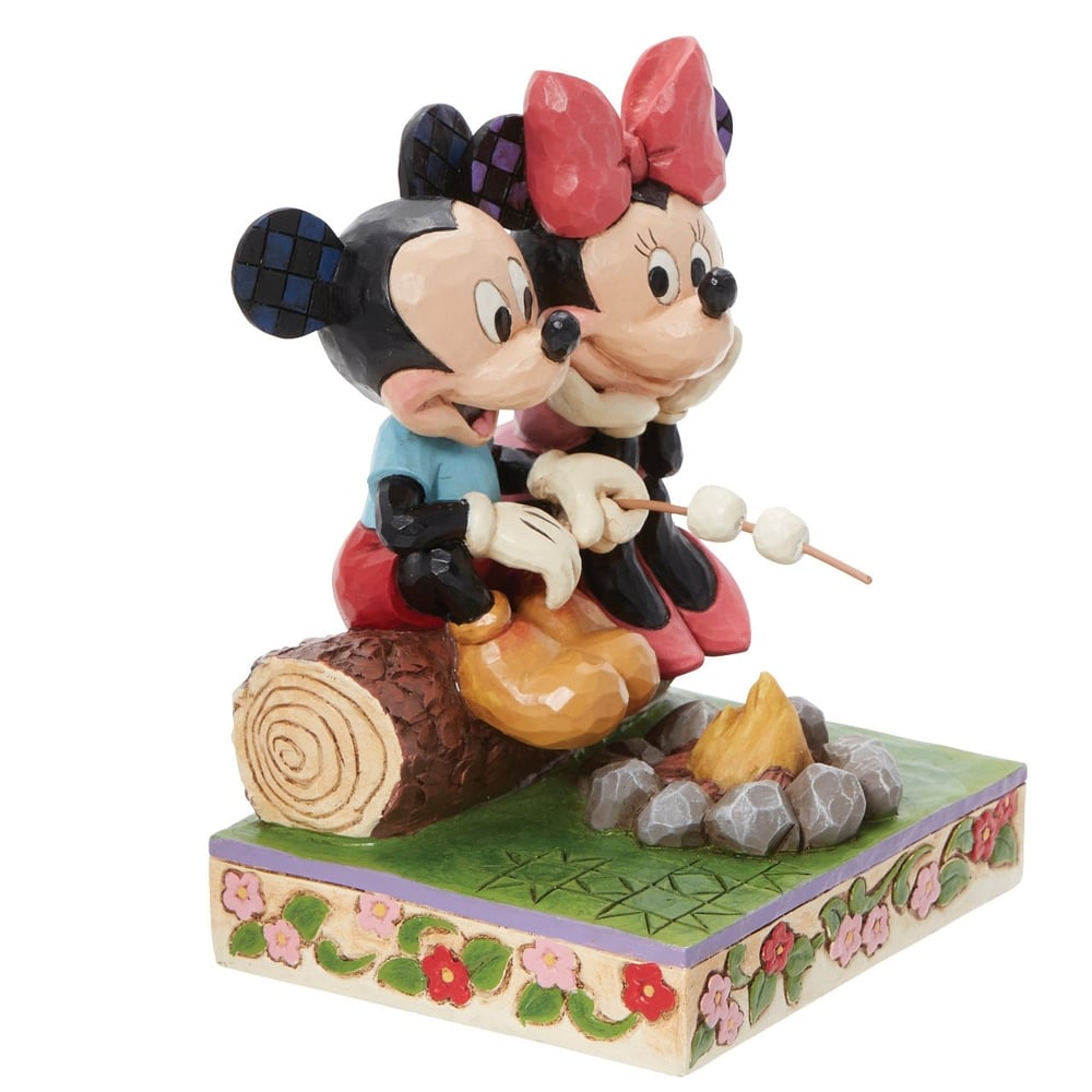 Mickey ve Minnie Mouse Kamp Ateşi Figür Biblo