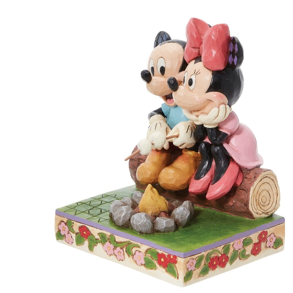 Mickey ve Minnie Mouse Kamp Ateşi Figür Biblo