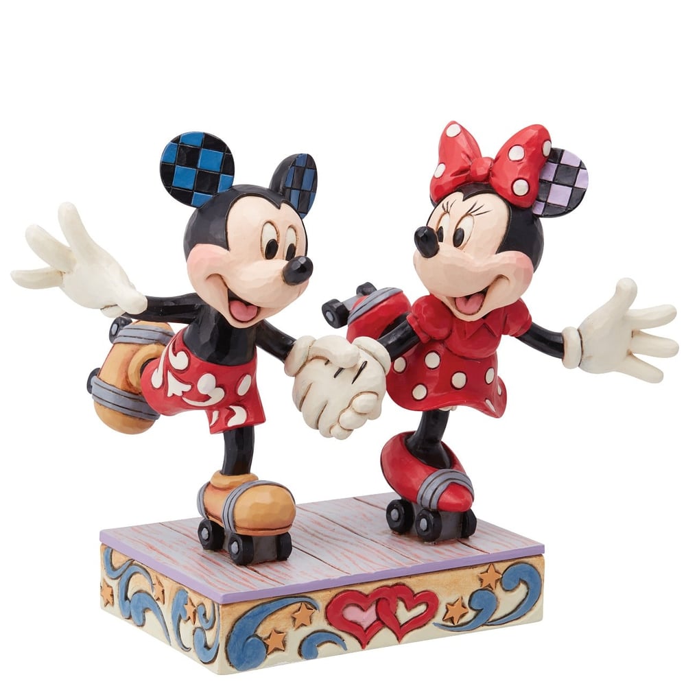 Mickey ve Minnie Mouse Paten Figür Biblo