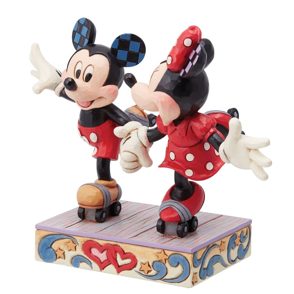 Mickey ve Minnie Mouse Paten Figür Biblo