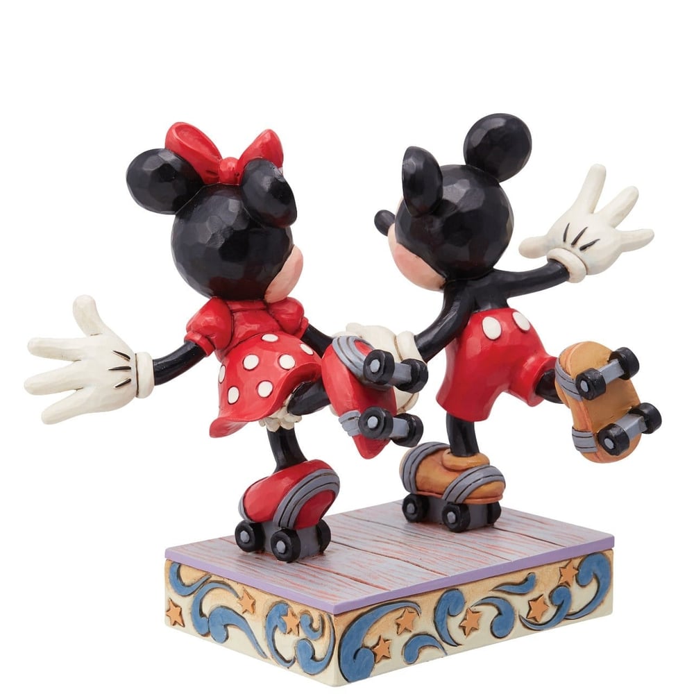 Mickey ve Minnie Mouse Paten Figür Biblo