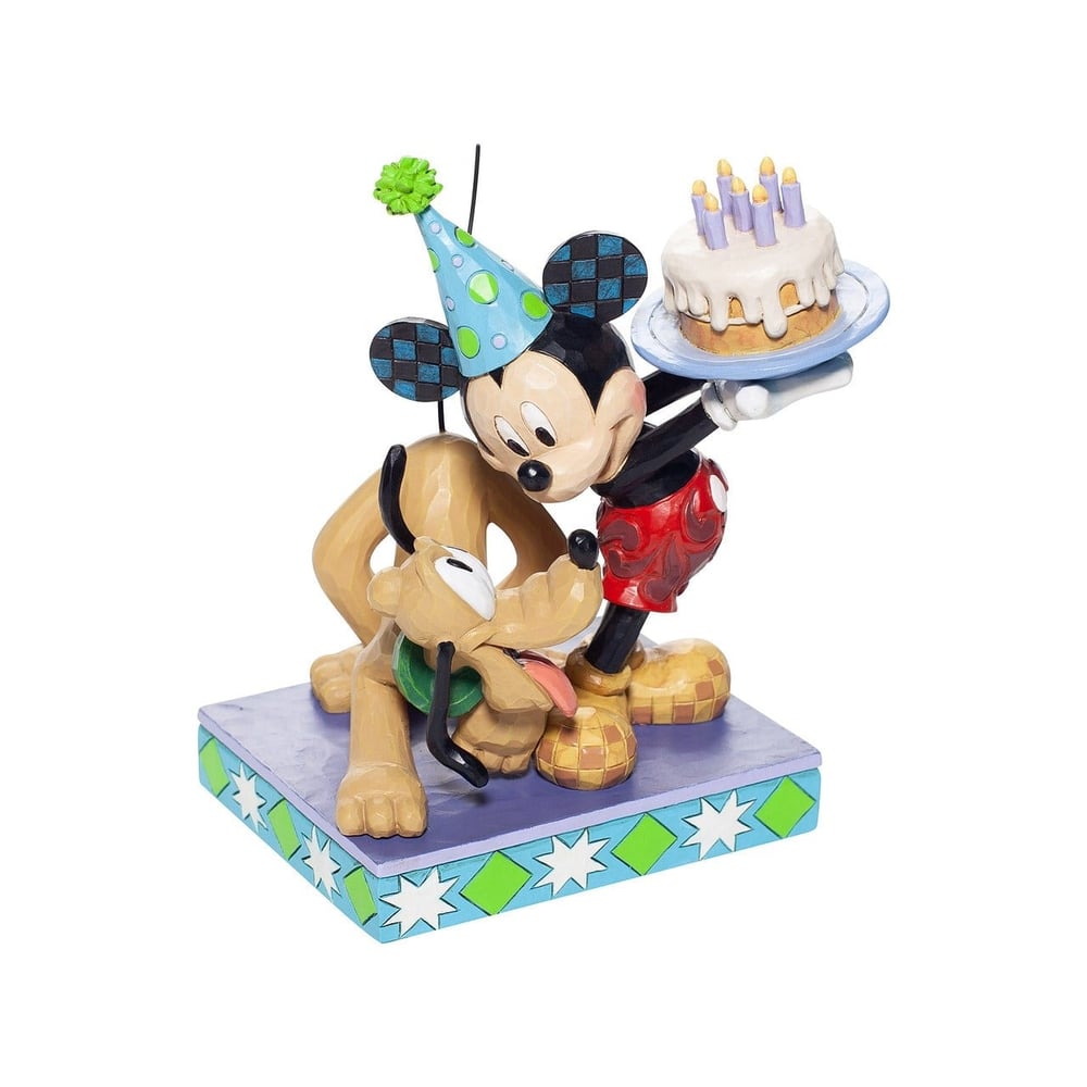 Mutlu Yıllar, Dostum! Plüto ve Mickey Mouse Figür Biblo
