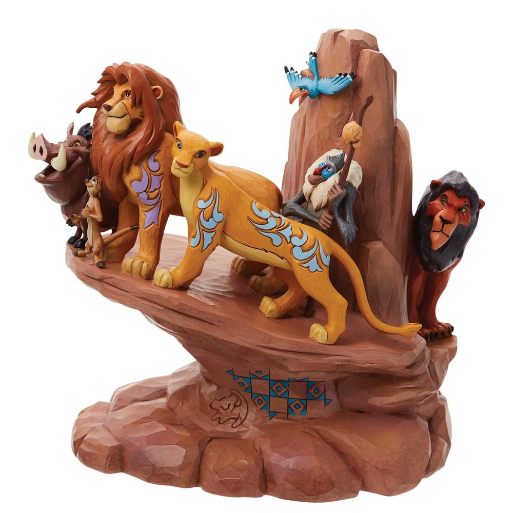 Traditions Lion King - Pride Rock Carved In Stone Figür Biblo