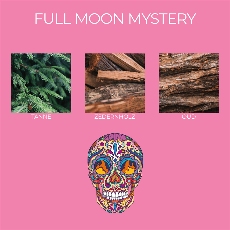 Frida Kahlo Full Moon Mystery Odunsu Kokulu 3 Fitilli Mum 400 gr