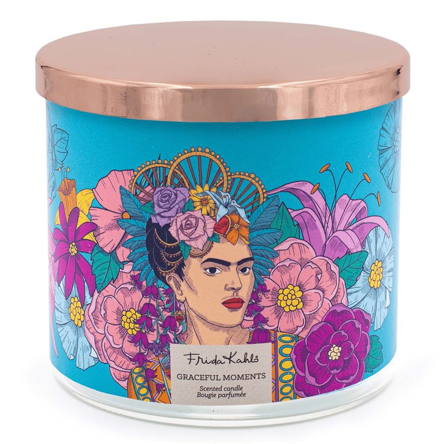 Frida Kahlo Graceful Moments Çiçeksi Narenciye Kokulu 3 Fitilli Mum