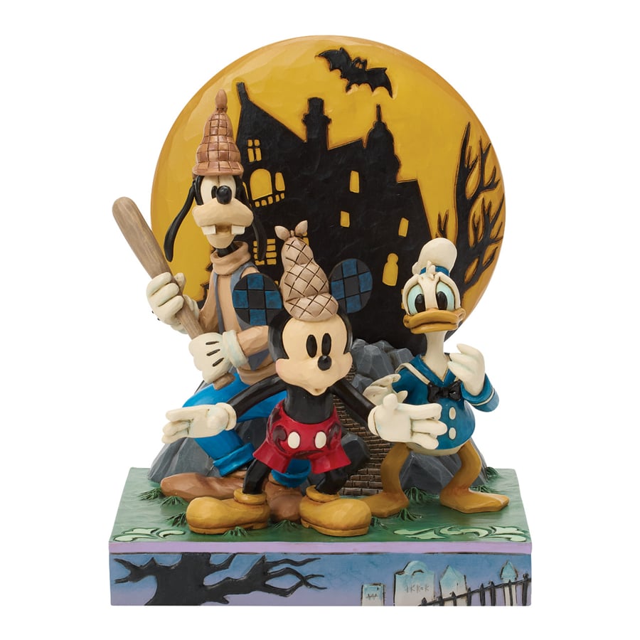 Lonesome Ghosts Mickey Goofy Donald LED Ay Biblo Figür 21.5