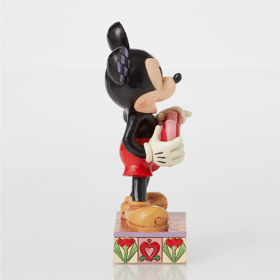 Mickey Mouse Kalp Detaylı Kişiselleştirilebilir Lisanslı Figür