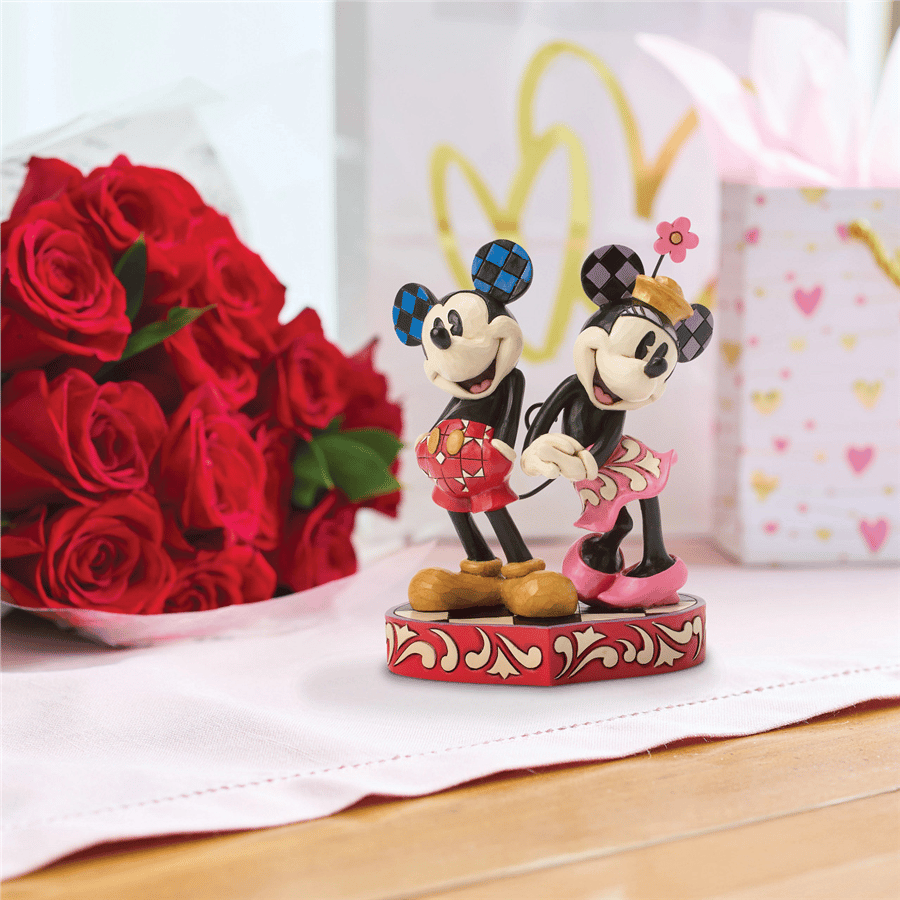 Mickey ve Minnie Mouse Kalp Kuyruklu Lisanslı Figür