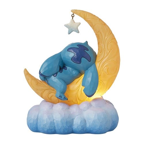 Stitch Ve Scrump On Led Moon Lisanslı Figür Biblo