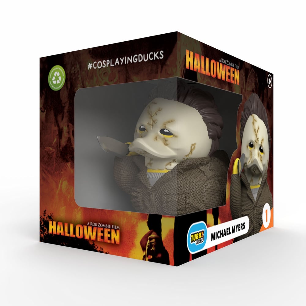 Halloween Michael Myers Boxed Lisanslı Cosplay Ördek Collectible Figür