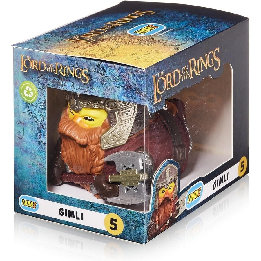 Lord Of The Rings Boxed Gimli Lisanslı Cosplay Ördek Collectible Figür