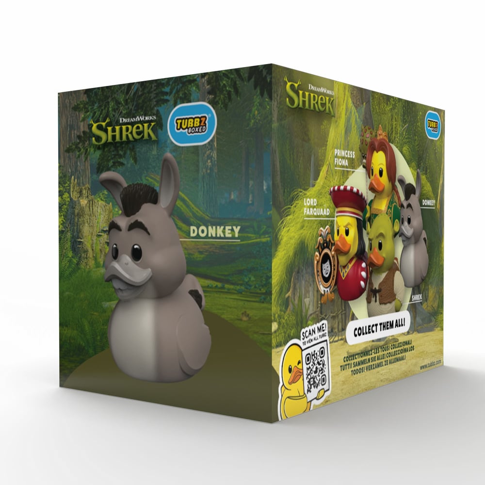 Shrek Donkey Flocked Kaplamalı Lisanslı Cosplay Ördek Figür