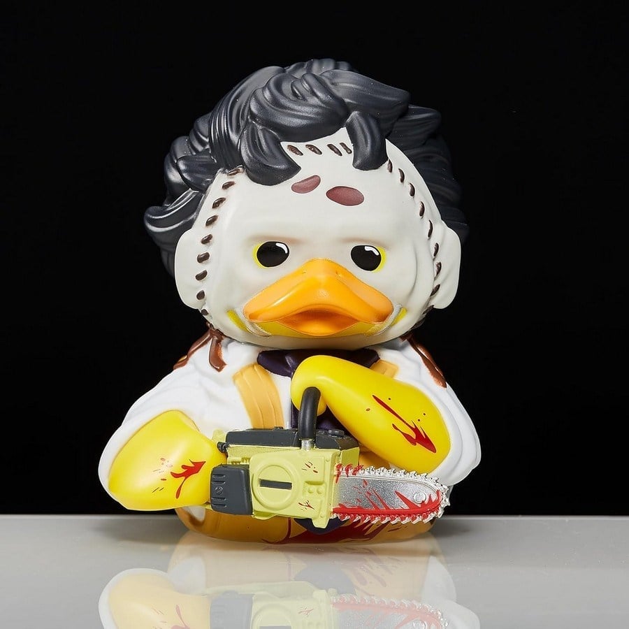 Texas Boxed Leatherface Lisanslı Cosplay Ördek Collectible Figür