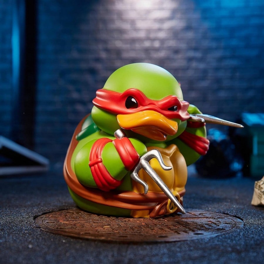 TMNT Boxed Raphael Lisanslı Cosplay Ördek Collectible Figür