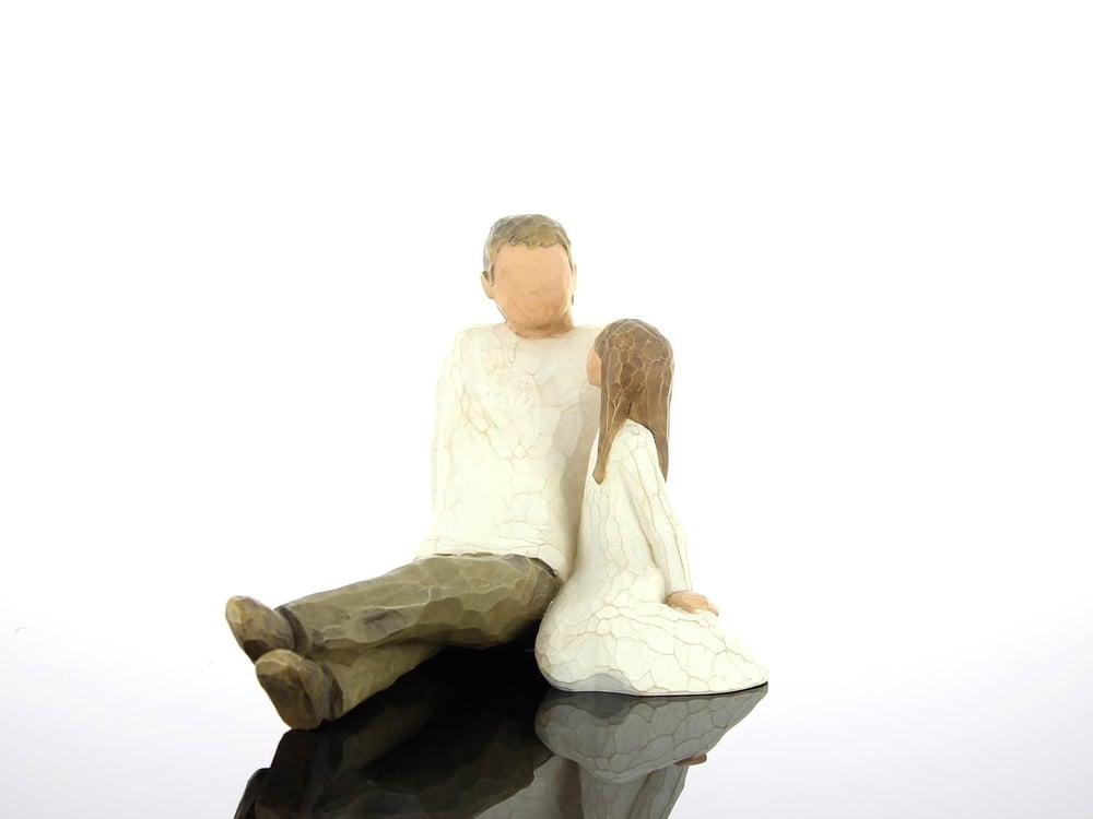 Willow Tree Father and Daughter Baba Ve Kızı Dekoratif Figür Biblo