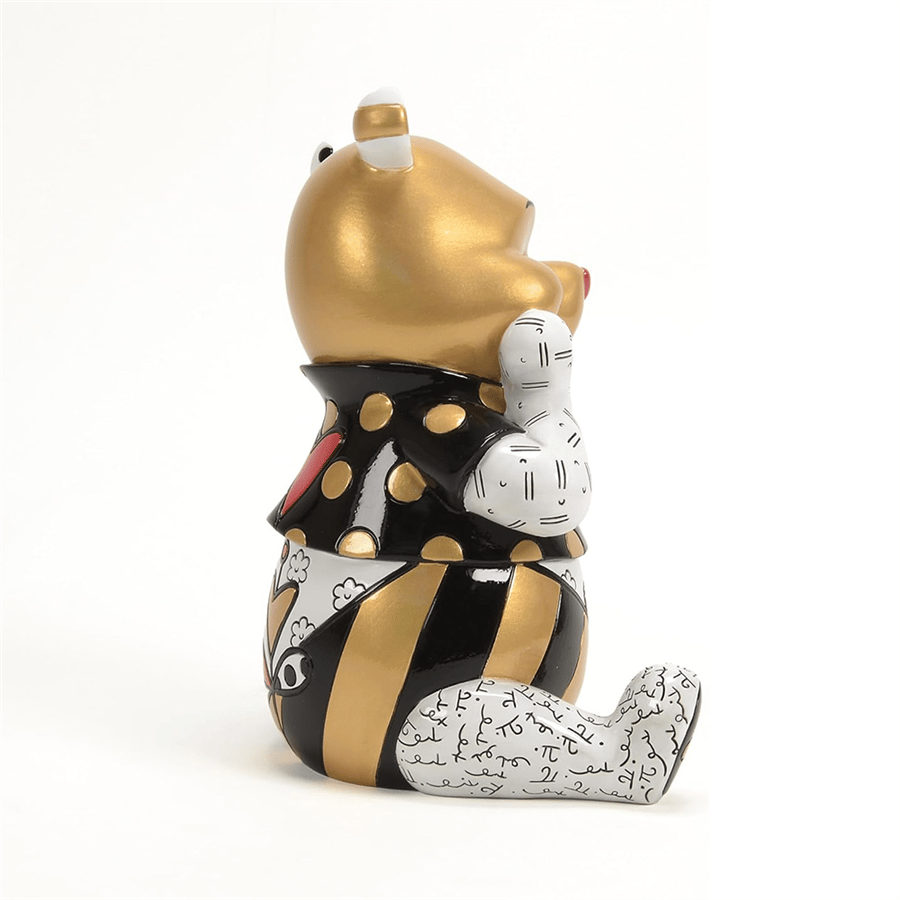 Winnie The Pooh Gold Midas Romero Britto Lisanslı Figür