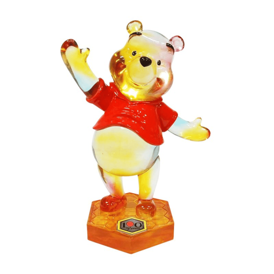 Winnie The Pooh 1000 Limitli Şeffaf Gökkuşağı Figür Biblo