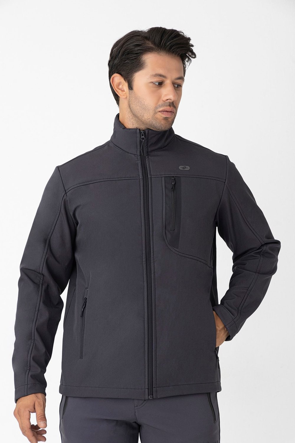 CROZWİSE ERKEK SOFTSHELL MONT ANTRASİT