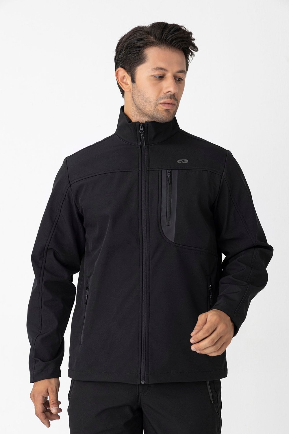 CROZWİSE ERKEK SOFTSHELL MONT SİYAH