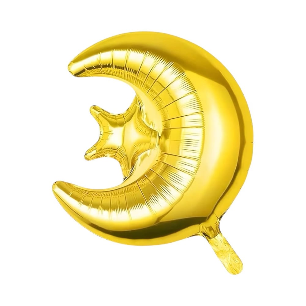 Folyo Balon Ramazan Gold(Altın) Ay Yıldız 57x49 cm