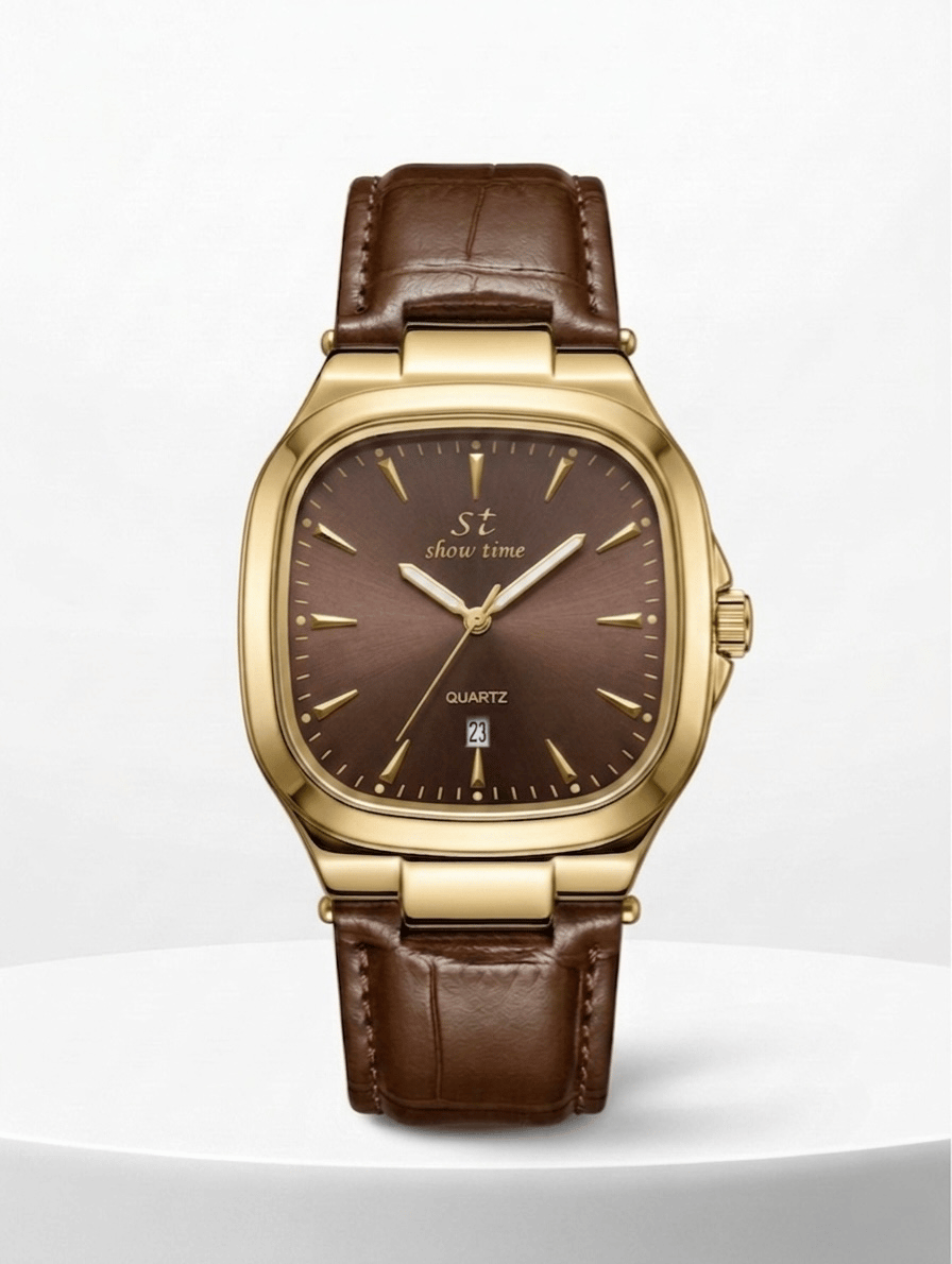 KARE DERİ | GOLD-KAHVERENGİ ST351