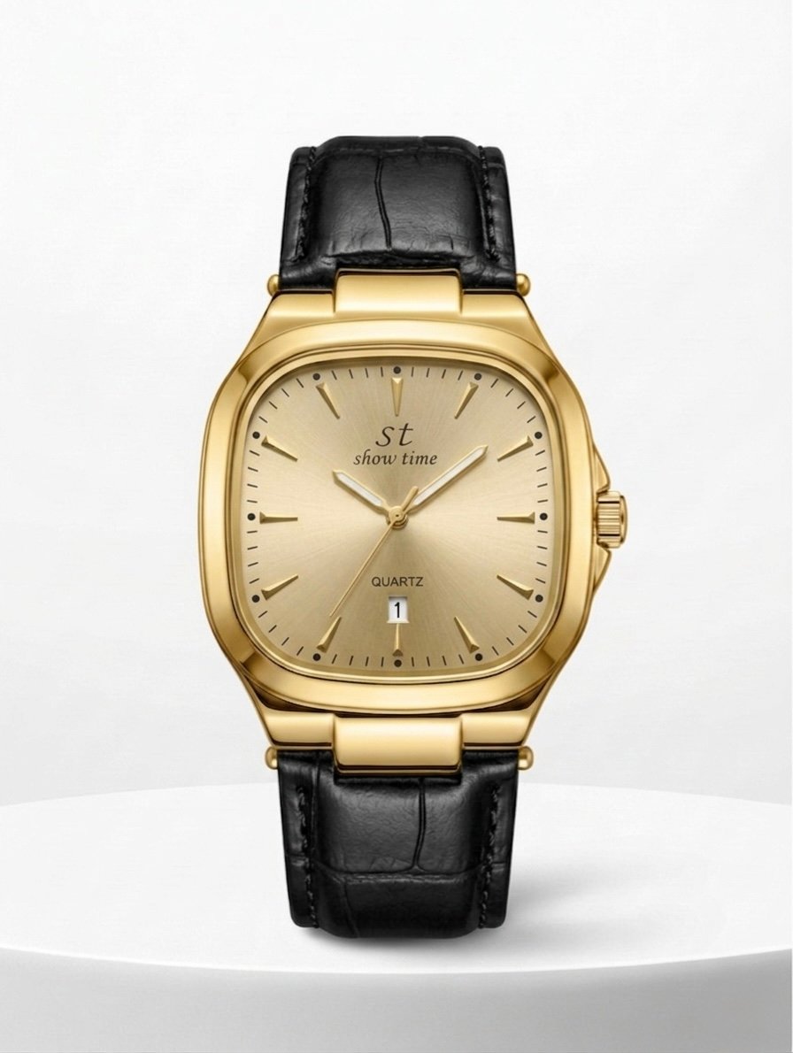 KARE DERİ | GOLD-SİYAH ST346