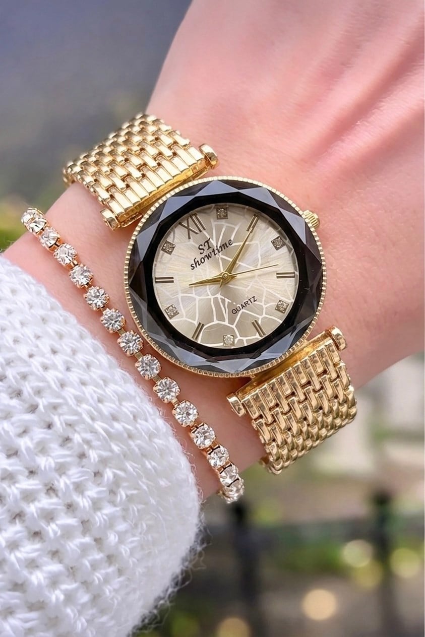 LÜX BONCUK | GOLD-BEYAZ ST183
