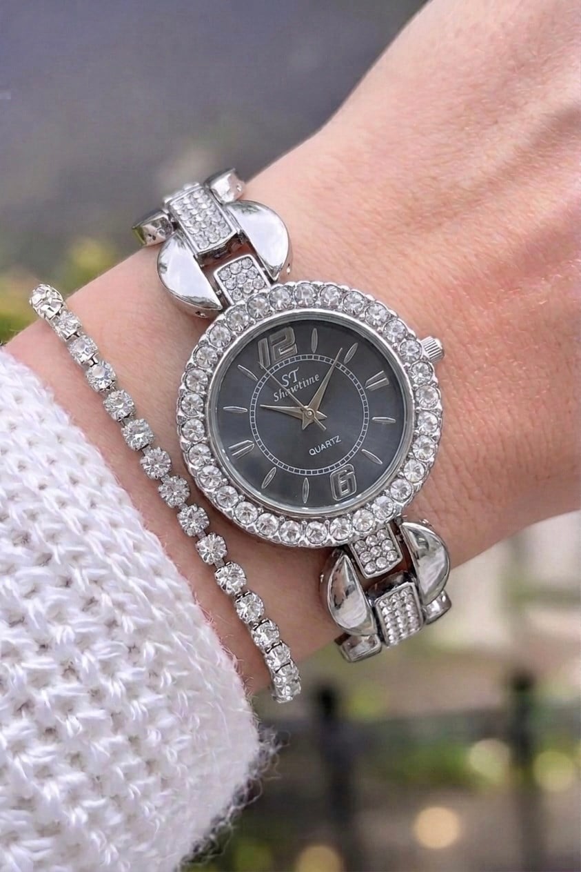 SHOWTİME Bayan Outlet Gümüş boncuk Modeli ST583