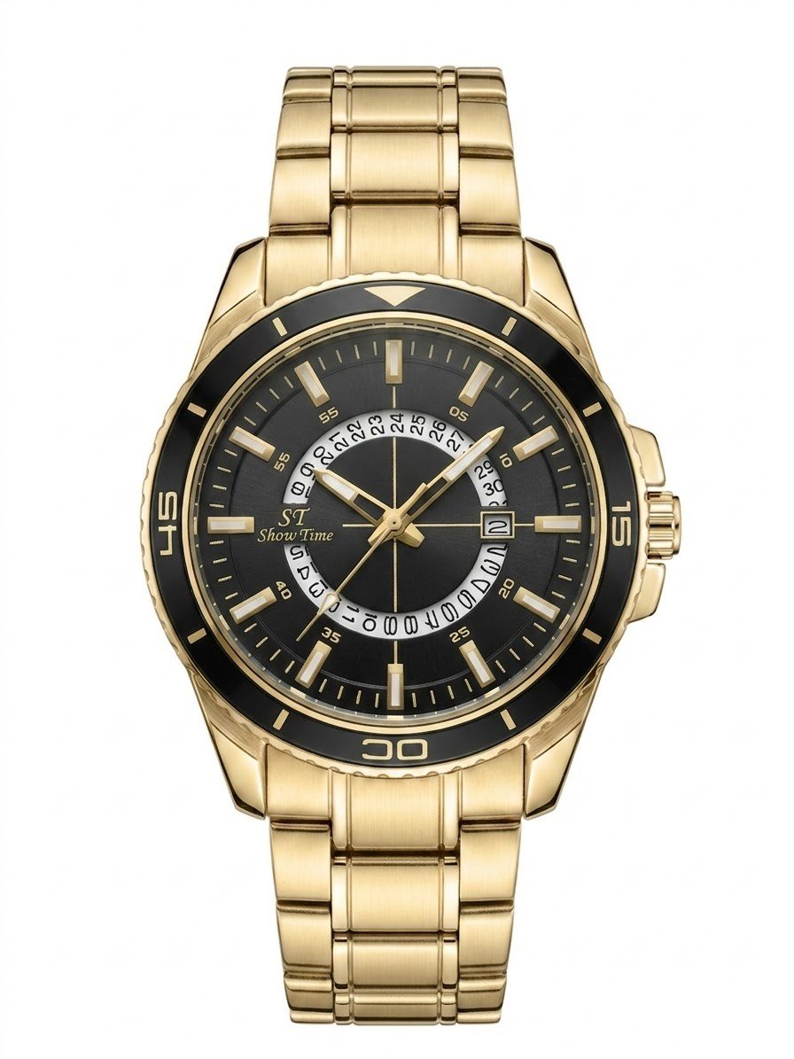 SHOWTİME Erkek DBX Modeli Gold Siyah ST620