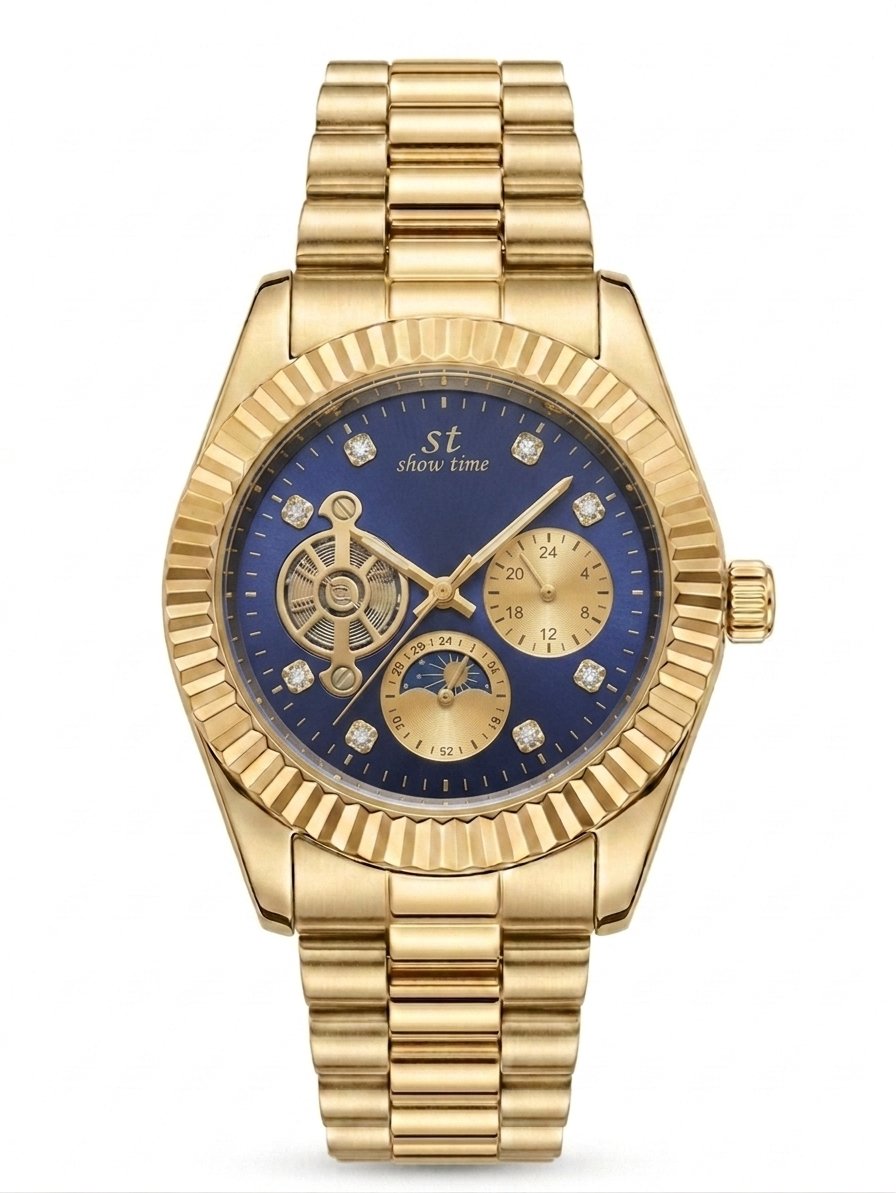 SHOWTİME TÜRBÜLONLU King Gold mavi ST490