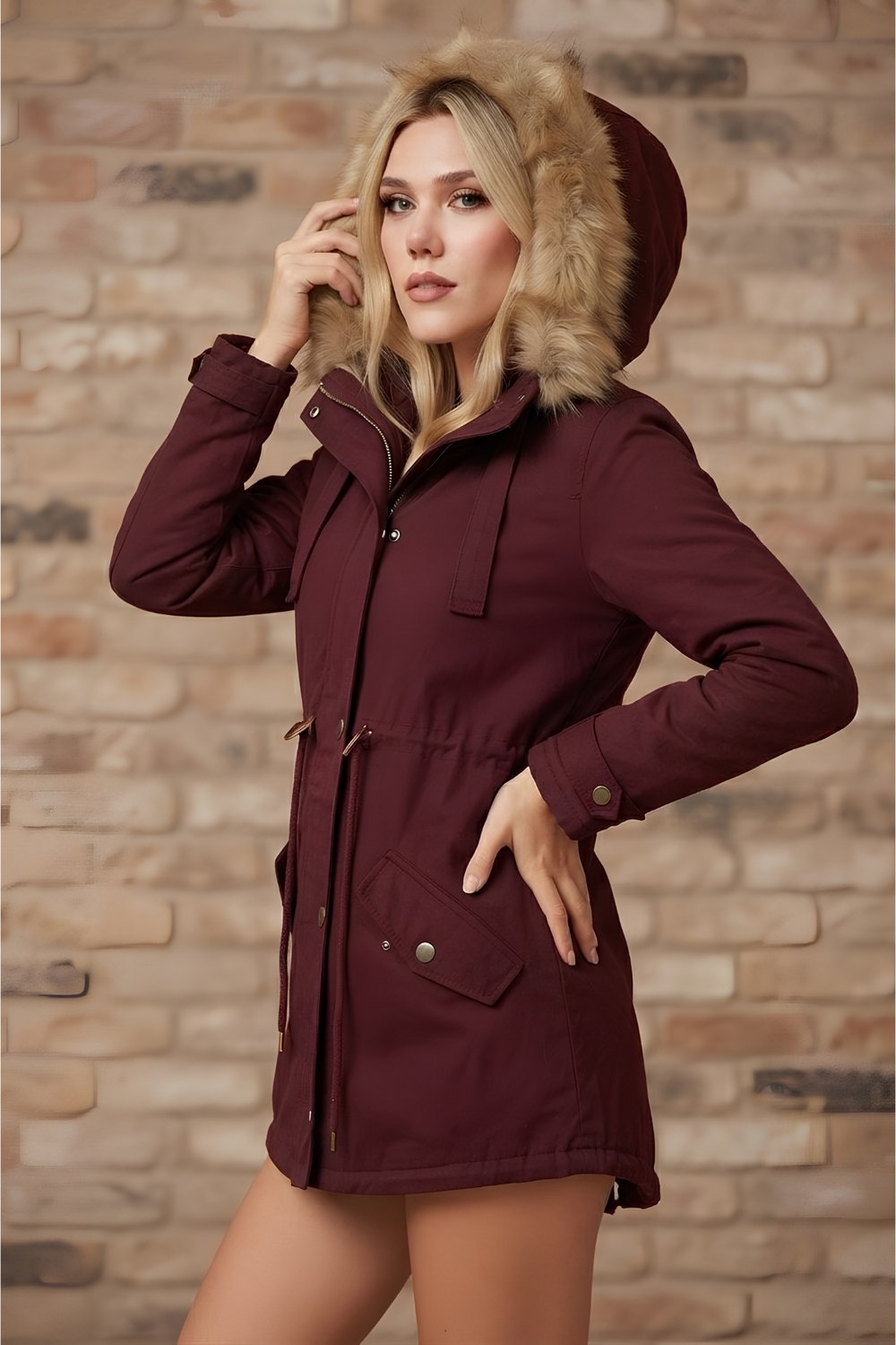 Kapüşonlu Mont Parka