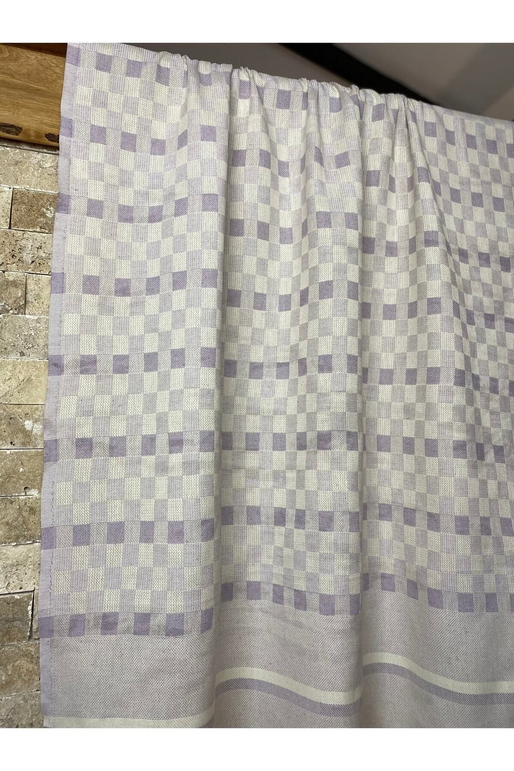 Organik Pamuk Lila Hamam Sauna Plaj Peştemali 90x190