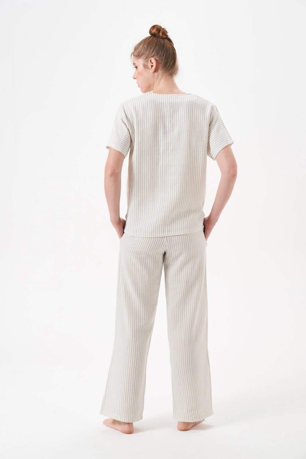 PJS 29098 Kadın Düğmeli Pijama Takım