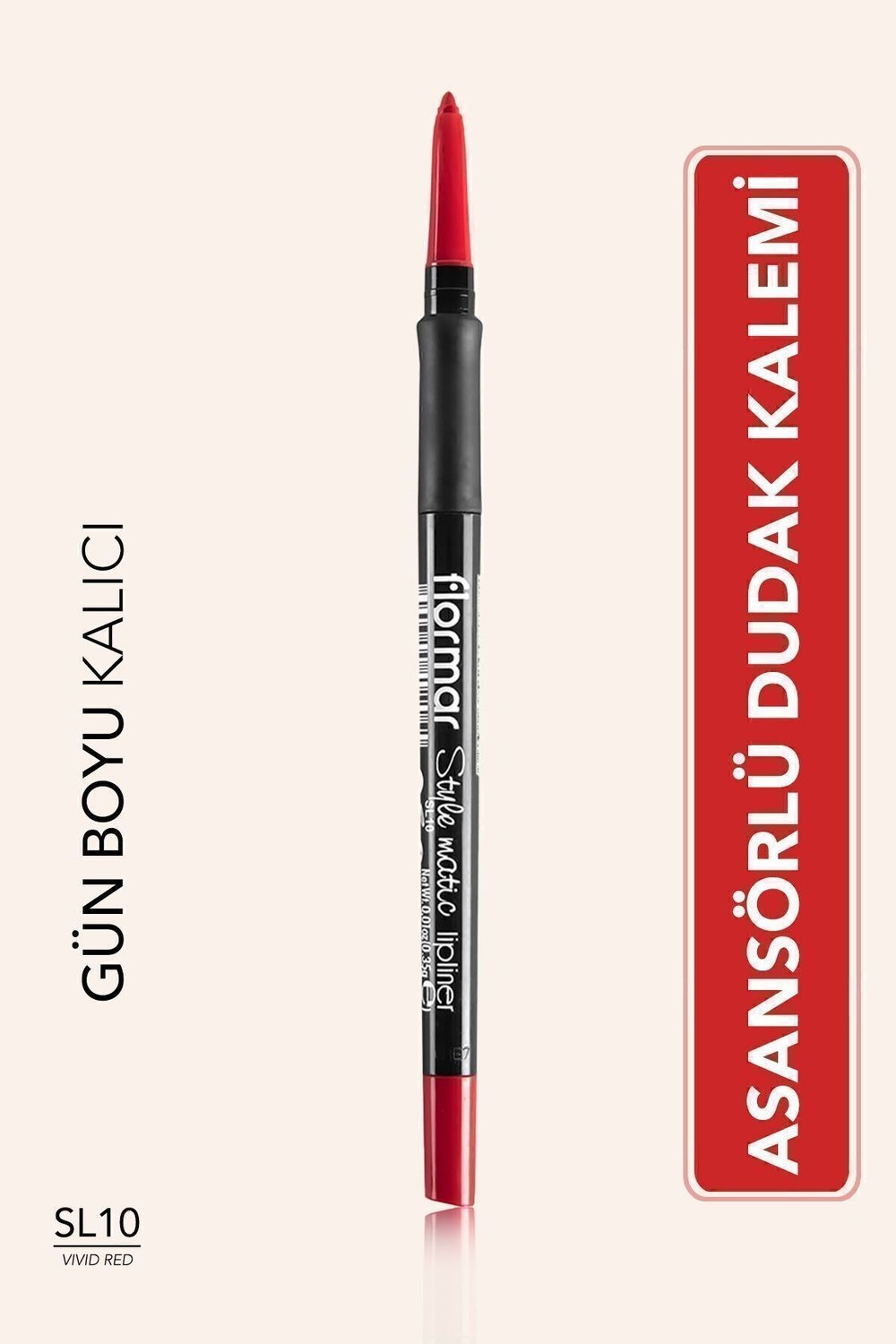 Dudak Kalemi - Stylematic Lipliner SL10 Vivid Red 8690604497065