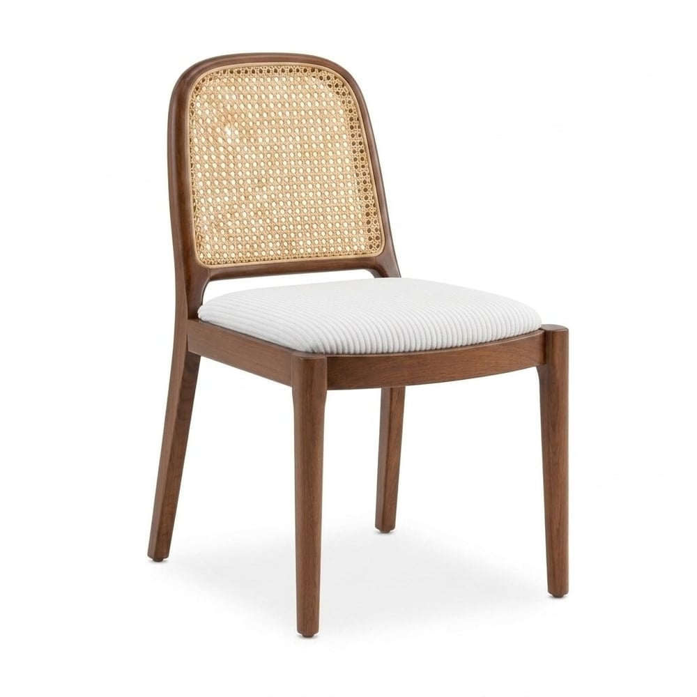 Masif Ahşap Hazeranlı Yemek Sandalyesi - Deco114