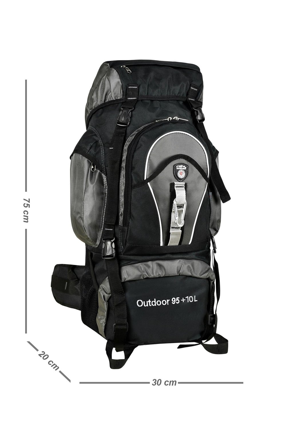 DAĞCI SIRT ÇANTASI OUTDOOR 95+10LT