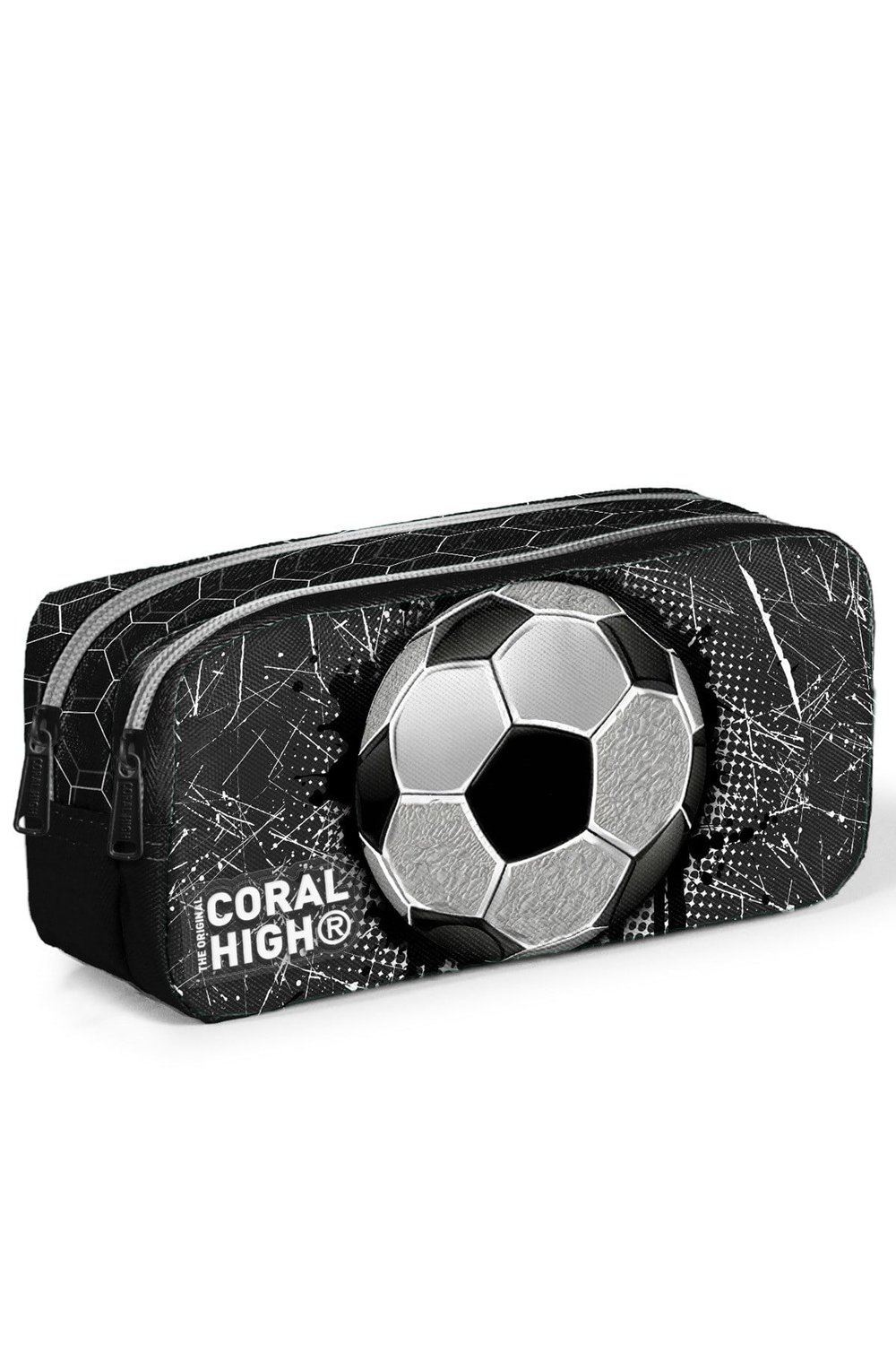 Kids Futbol Desenli İki Bölmeli Kalem Çantası 12086